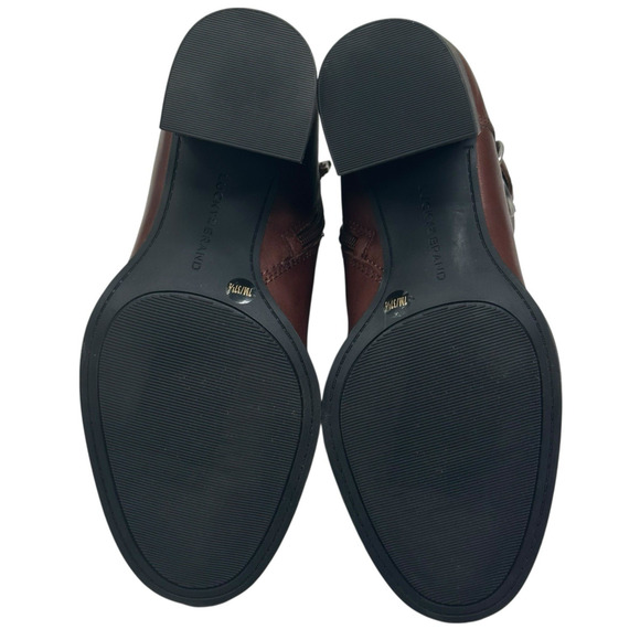 Lucky Brand Achelle Buckled Brown Leather Moto Booties Womens Size 7M New $150 - Picture 13 of 13